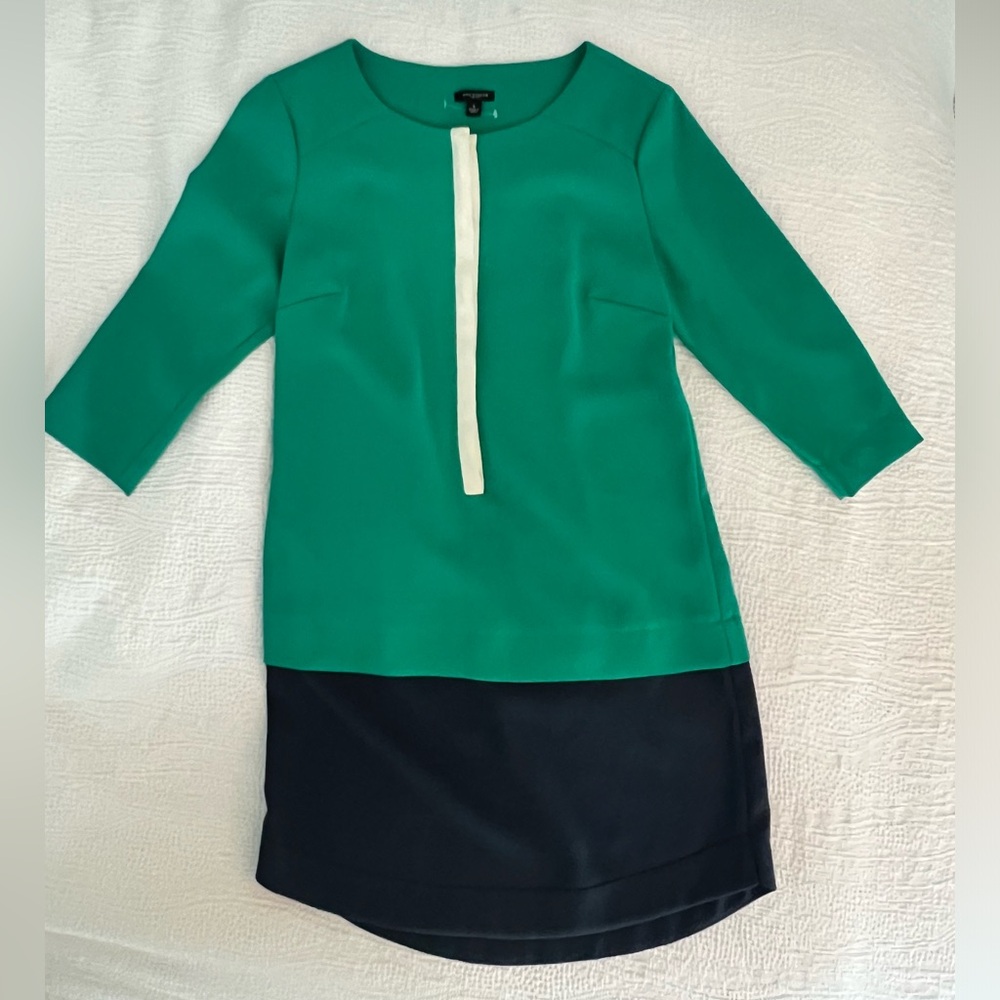 Ann Taylor Color-Block Shift Dress